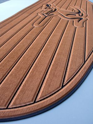 Synthetic EVA Foam Faux Teak Sheet For Yacht Deck