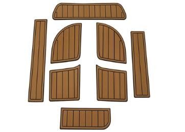 240x120cm EVA Synthetic Teak Deck